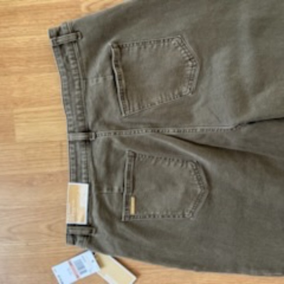 NWT Michael Michael Kors Button Fly Jeans High Rise Boot Cut Olive 14 - Picture 10 of 10
